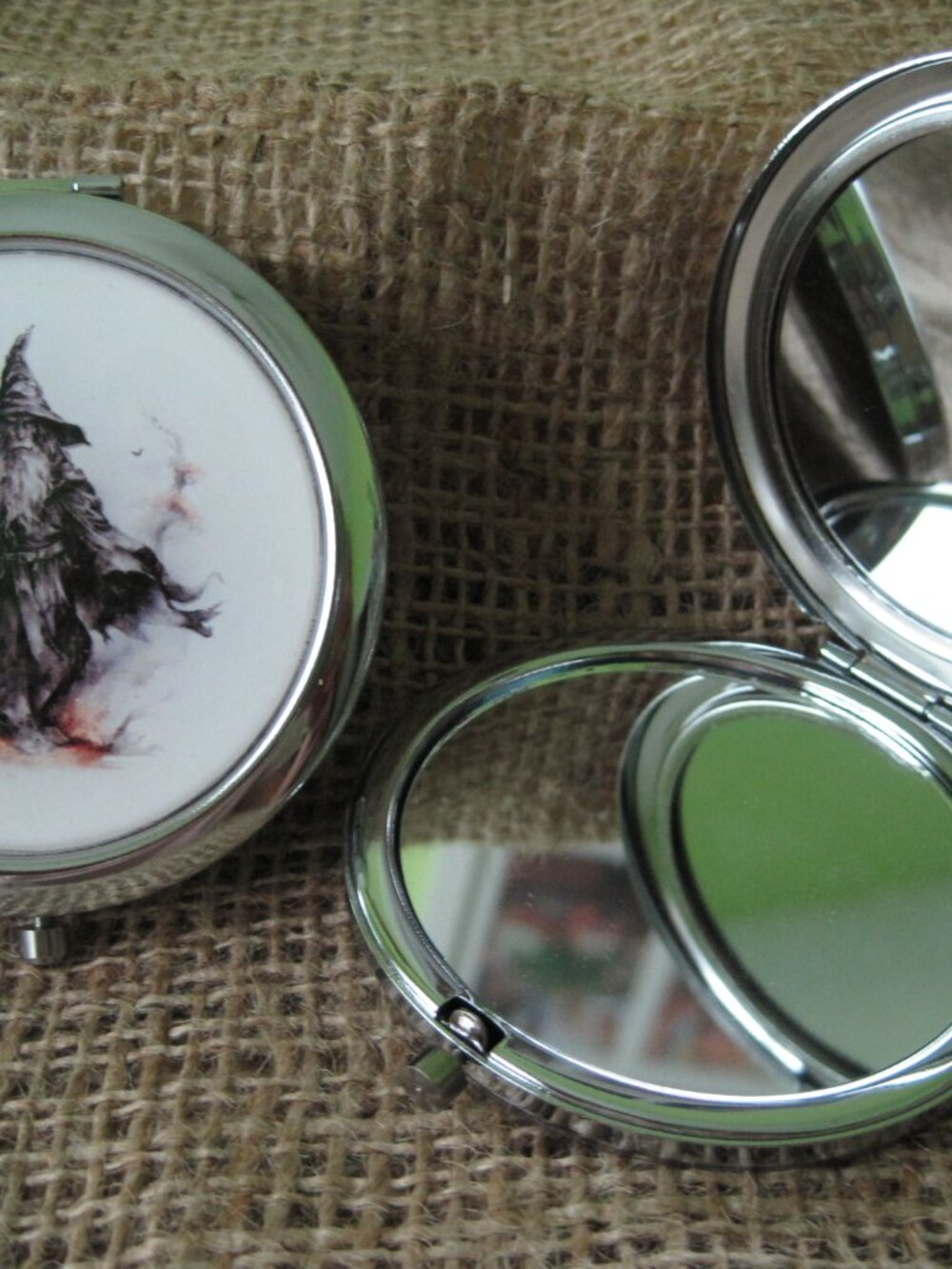 Old Wizard Themed Compact/Pocket Mirror
